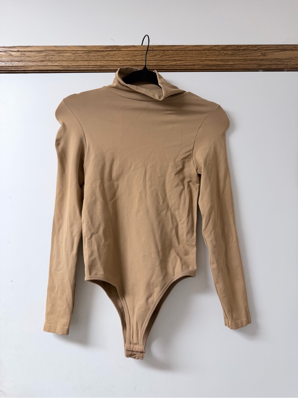 NWOT Neutral Camel Long Sleeve Turtleneck Bodysuit